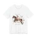 Tricou motivational cu cai 'Ride Fast, Jump Clean'
