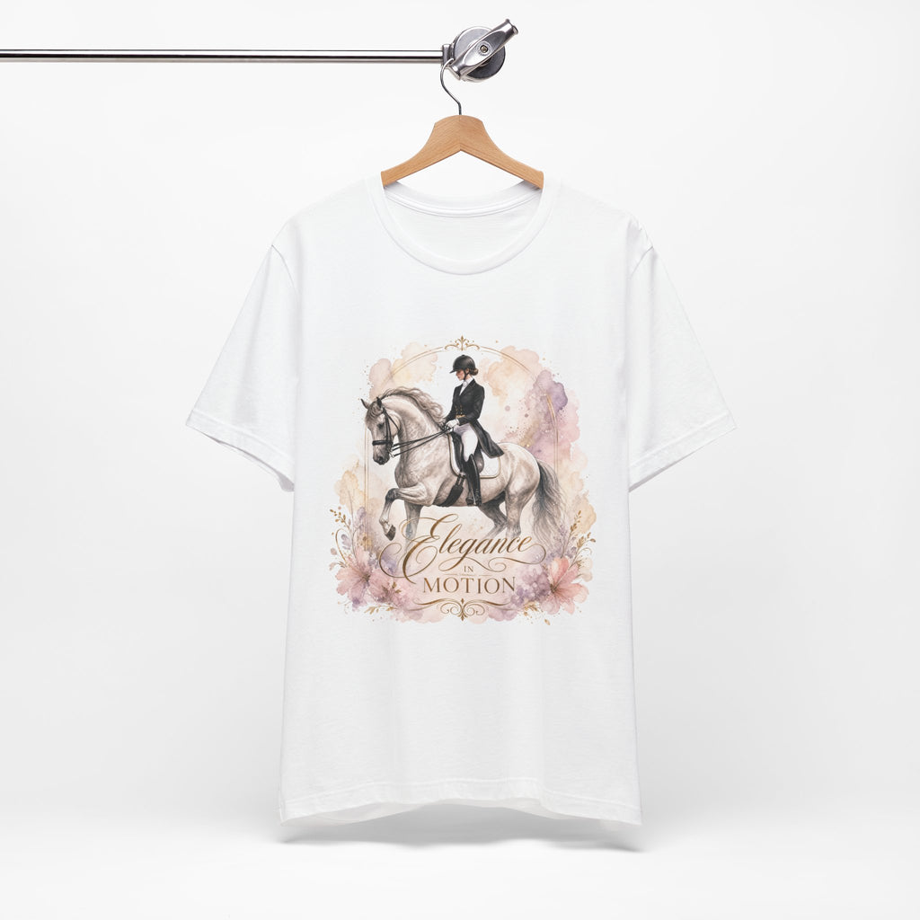 Tricou motivational cu cai 'Elegance in Motion'