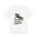 Tricou motivational cu cai 'Discipline Creates Champions'