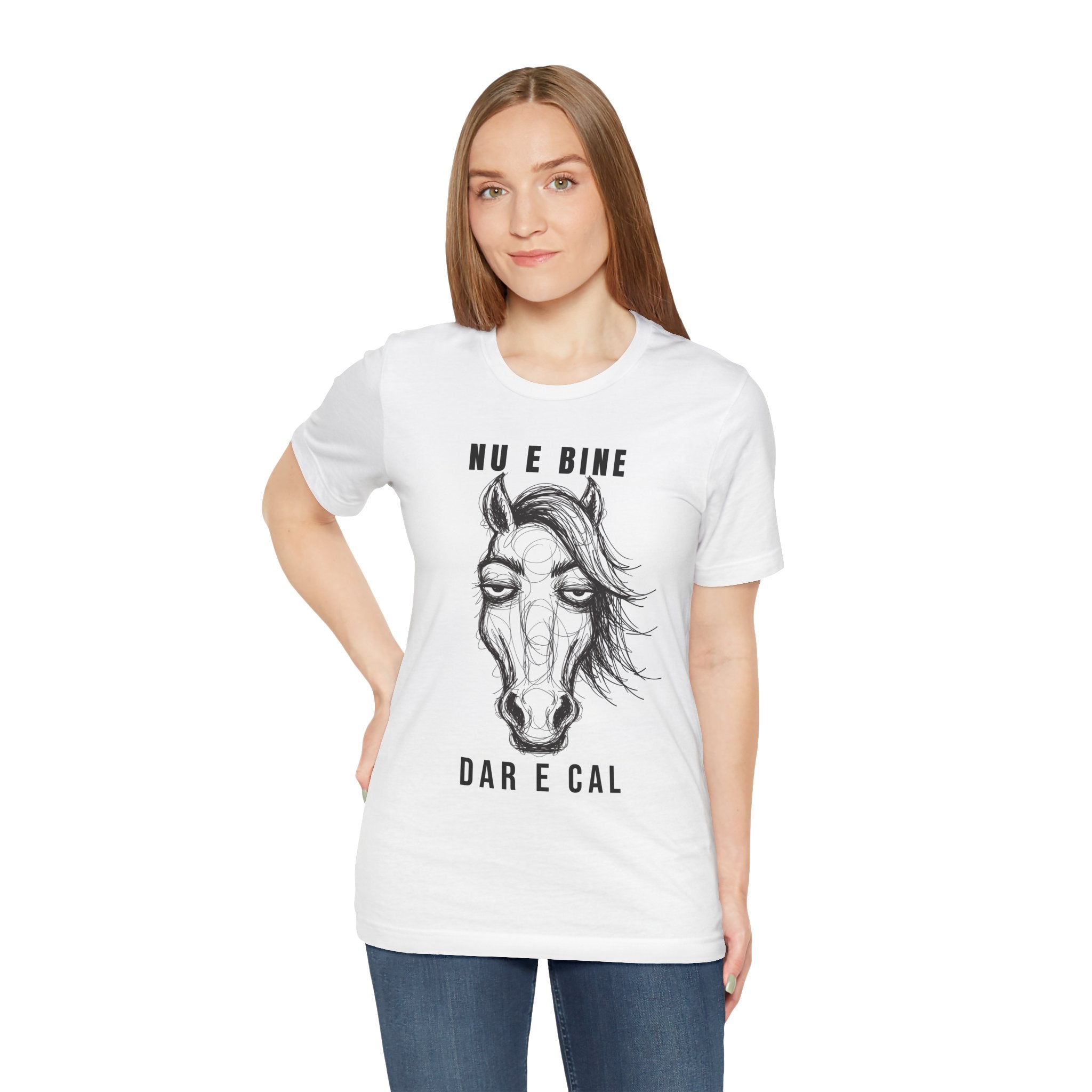Tricou Edgy cu Cai 'Nu e bine dar e cal