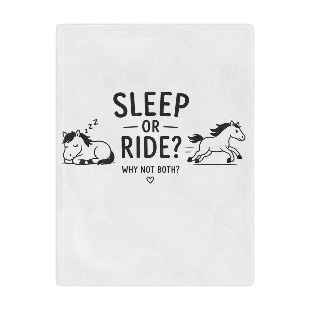 Patura moale cu Cai 'Sleep or Ride? Why Not Both?'