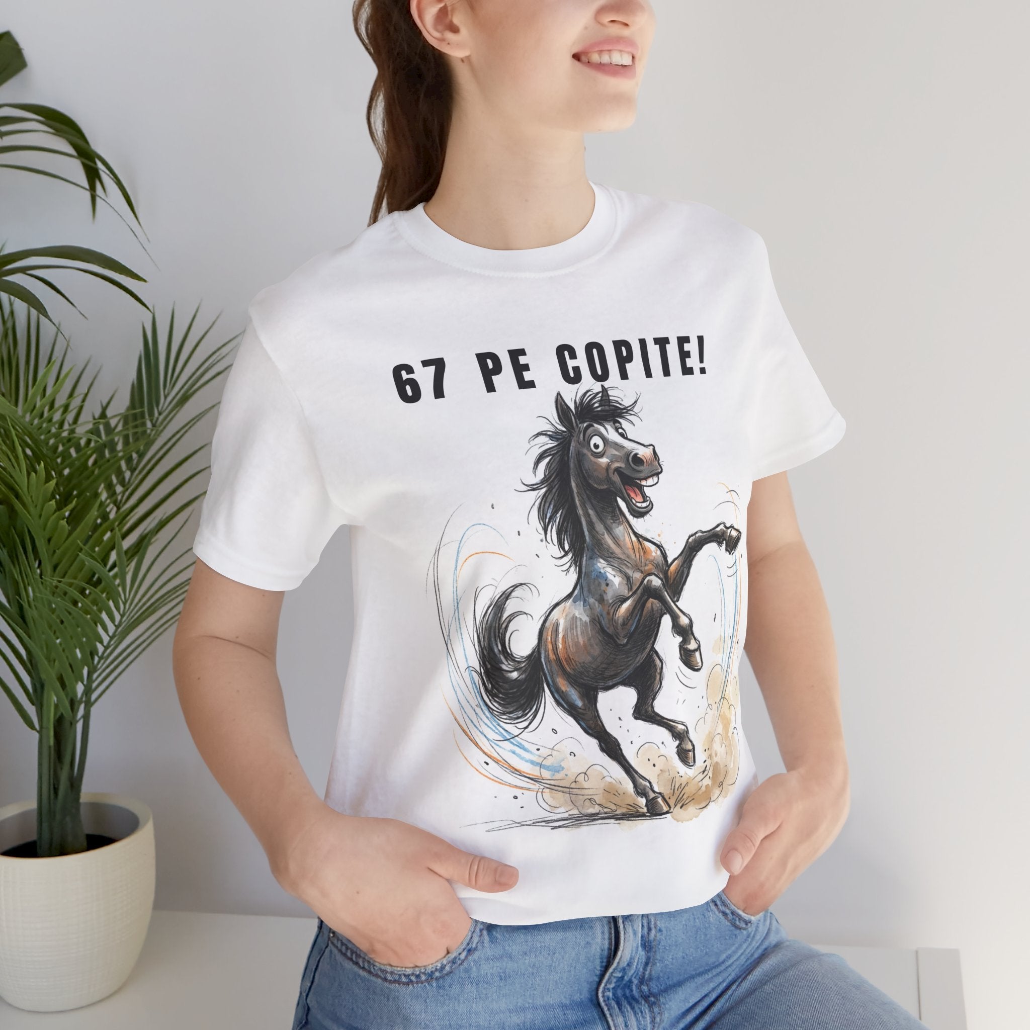 Tricou cu cai '67 PE COPITE!'