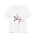 Tricou motivational cu cai 'Brave Rider, Chase Dreams'
