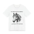 Tricou Amuzant cu Cai 'Nu poți pur și simplu să pleci din grajd'