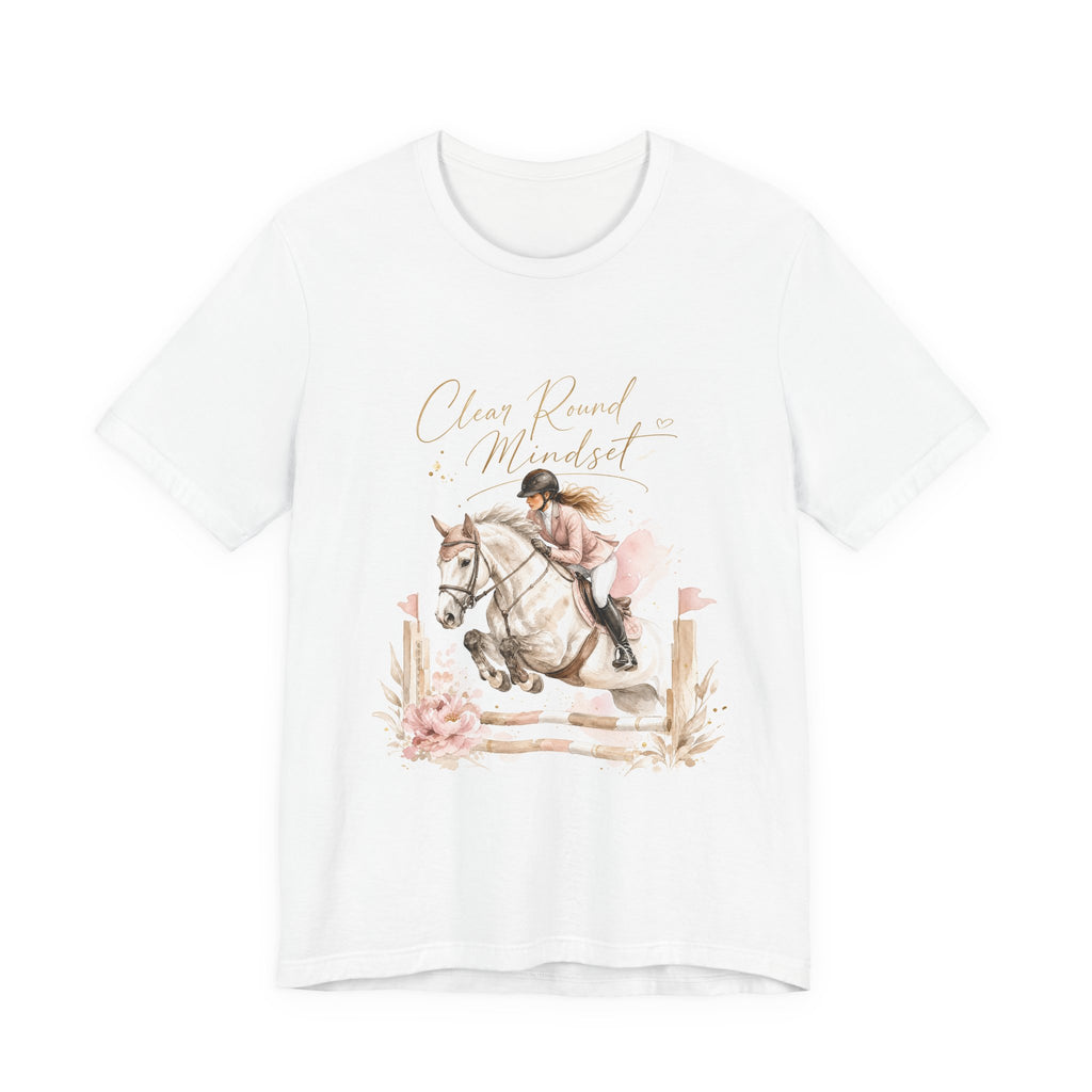 Tricou motivational cu cai 'Clean Round Mindset'
