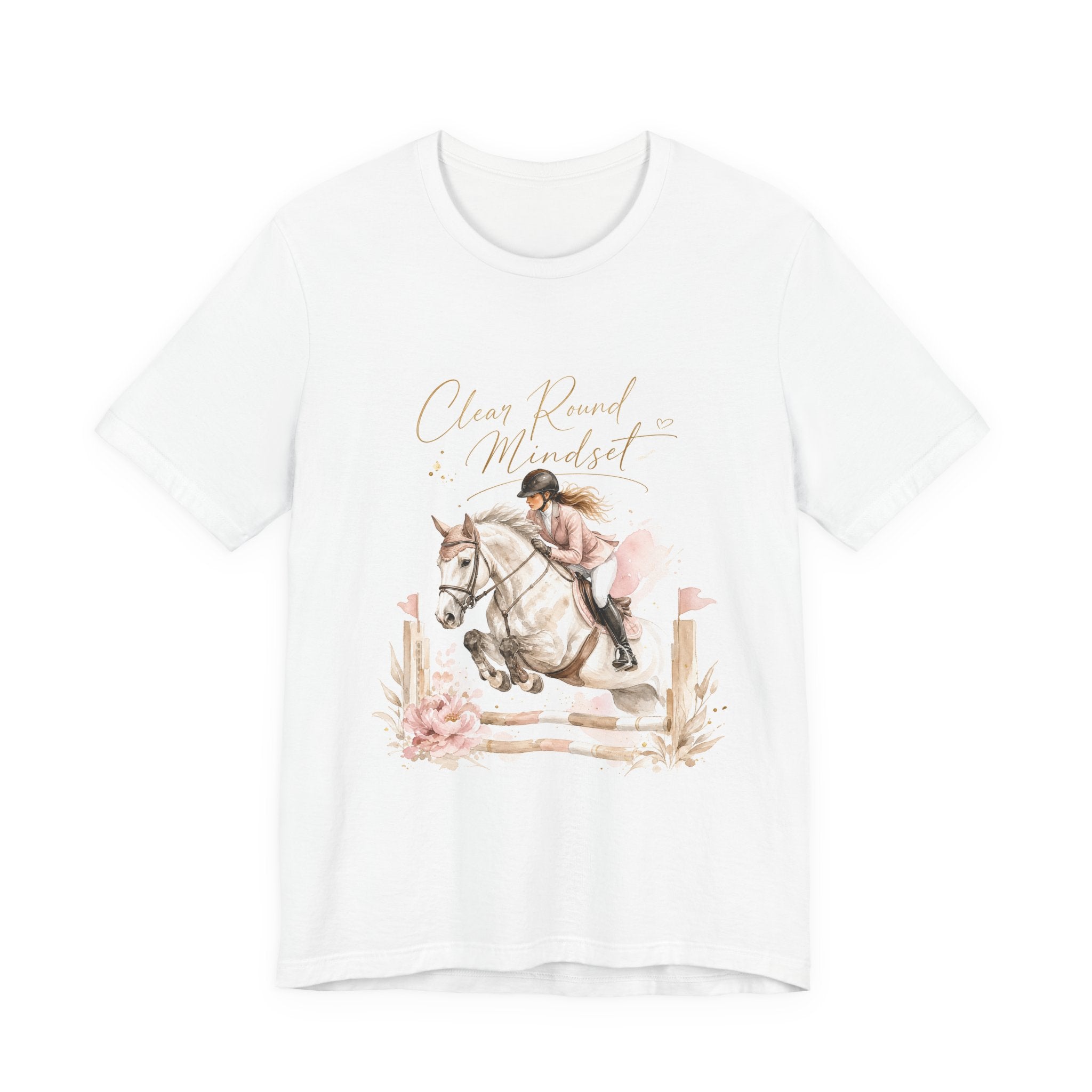 Tricou motivational cu cai 'Clean Round Mindset'