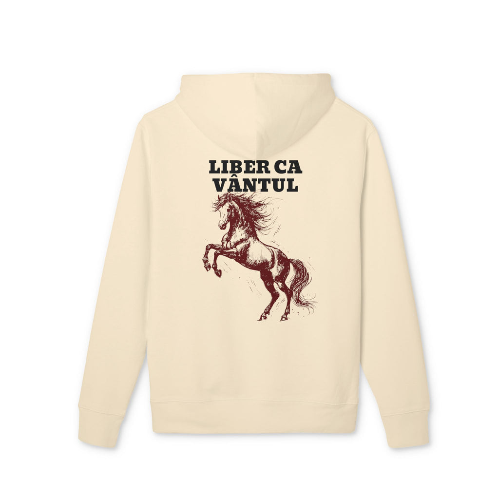 Horse Graphic Hoodie — "Liber ca Vântul" Romanian Equestrian Hoodie