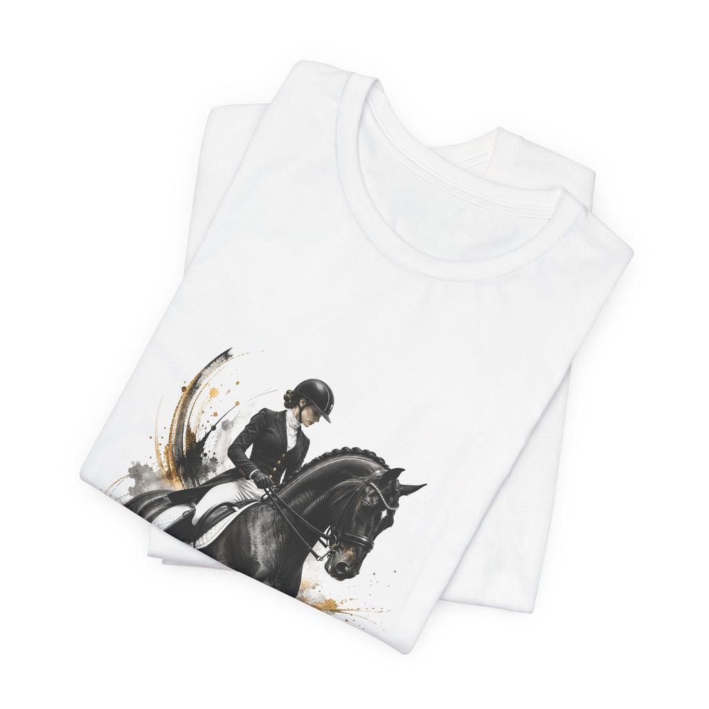 Tricou motivational cu cai 'Precision Creates Perfection'