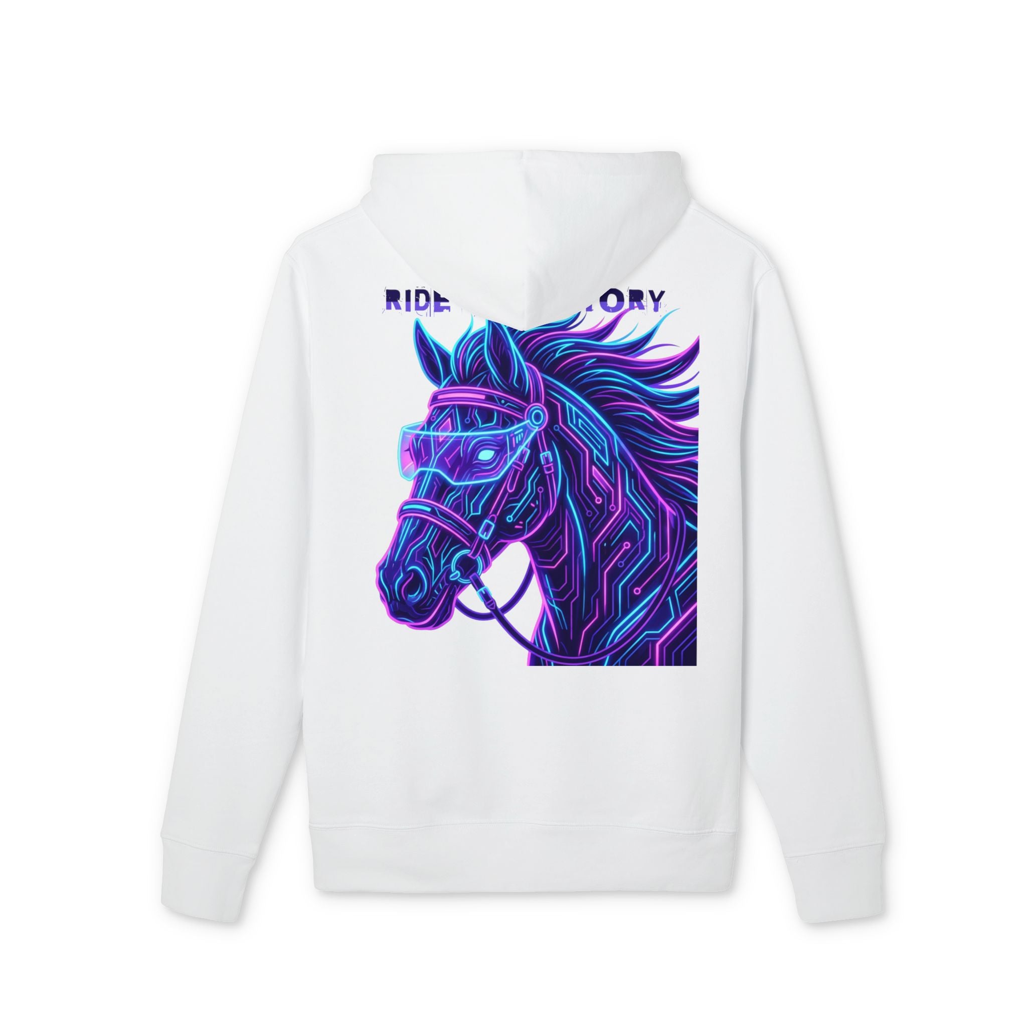 Hanorac cu cal neon 'Ride your story'