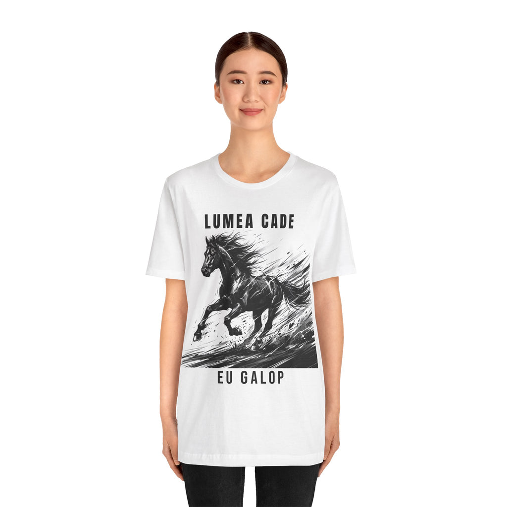 Tricou Edgy 'Lumea Cade Eu Galop'