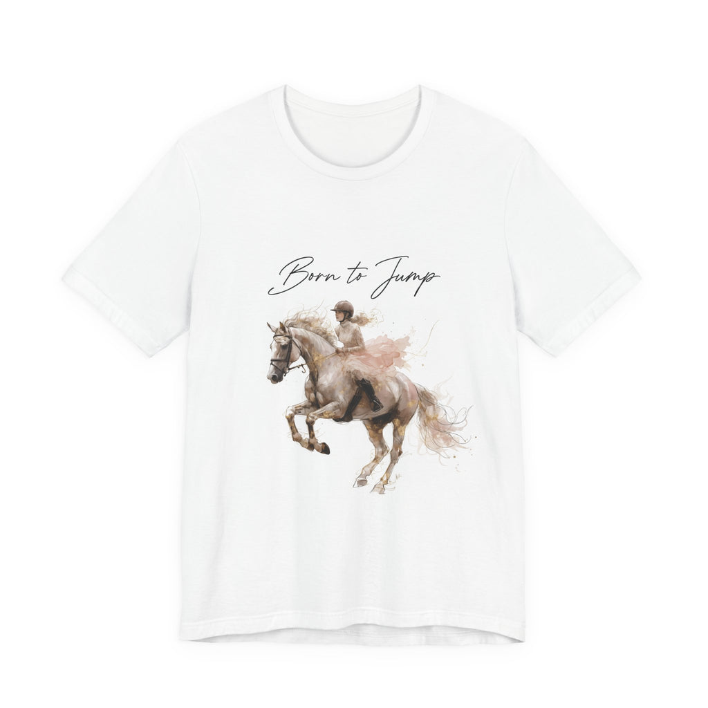 Tricou motivational cu cai 'Born to Jump'