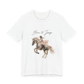 Tricou motivational cu cai 'Born to Jump'