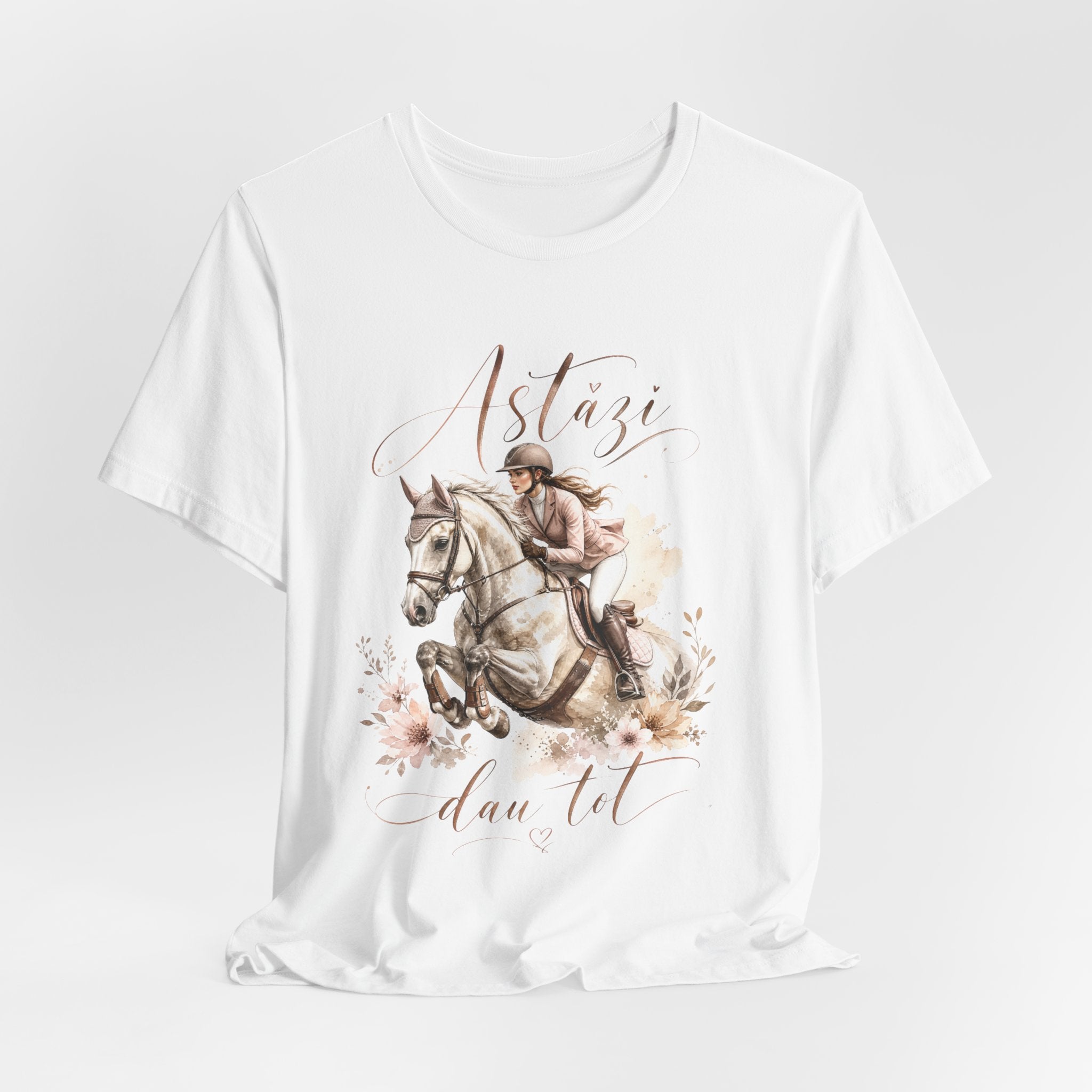 Tricou motivational cu cai 'Astazi dau tot'