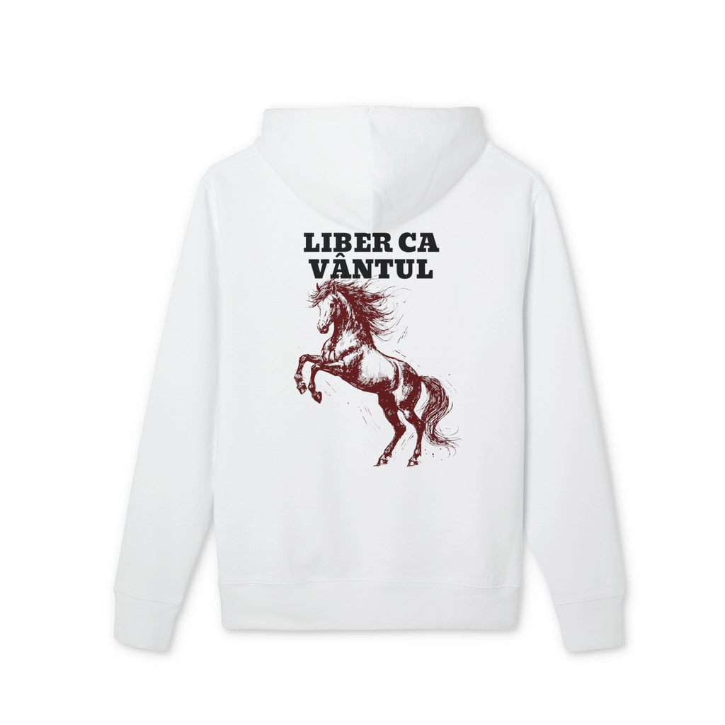Horse Graphic Hoodie — "Liber ca Vântul" Romanian Equestrian Hoodie