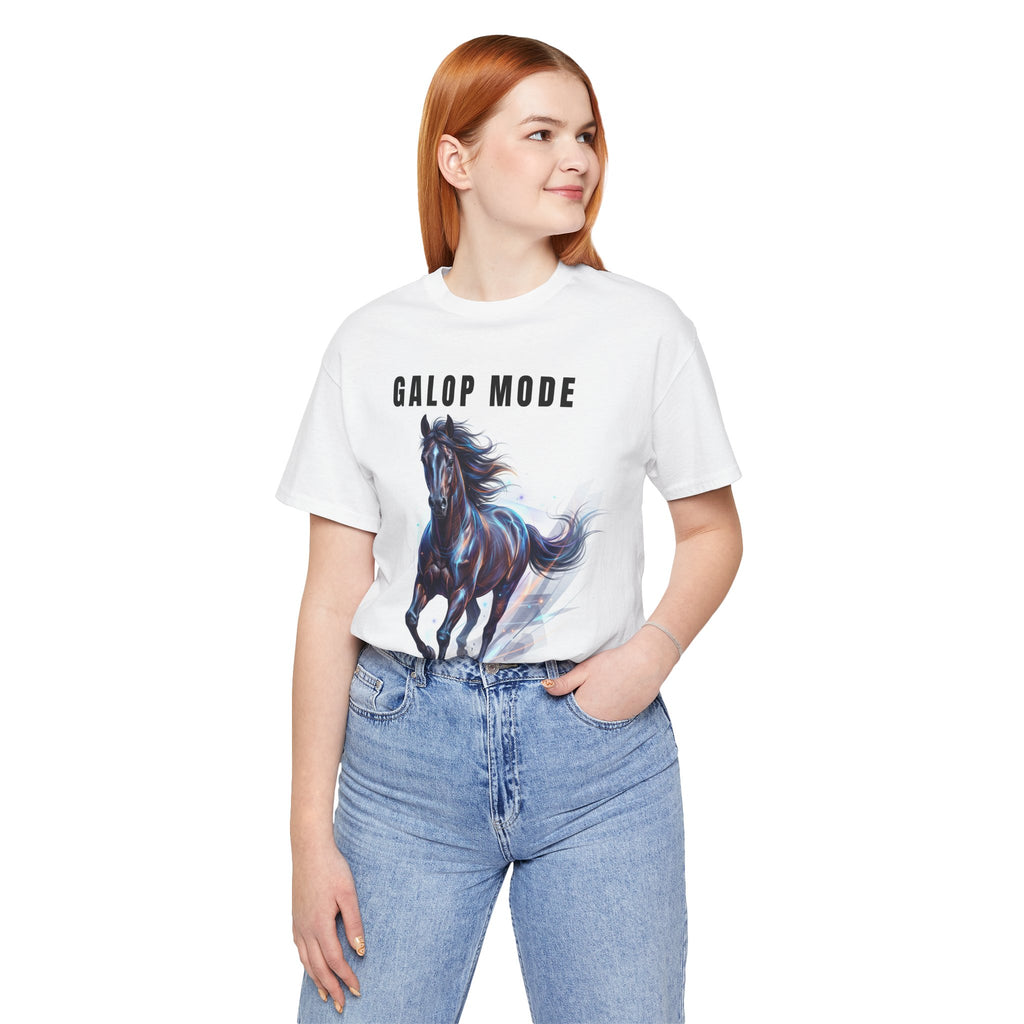 Tricou Edgy cu Cai 'GALOP MODE'