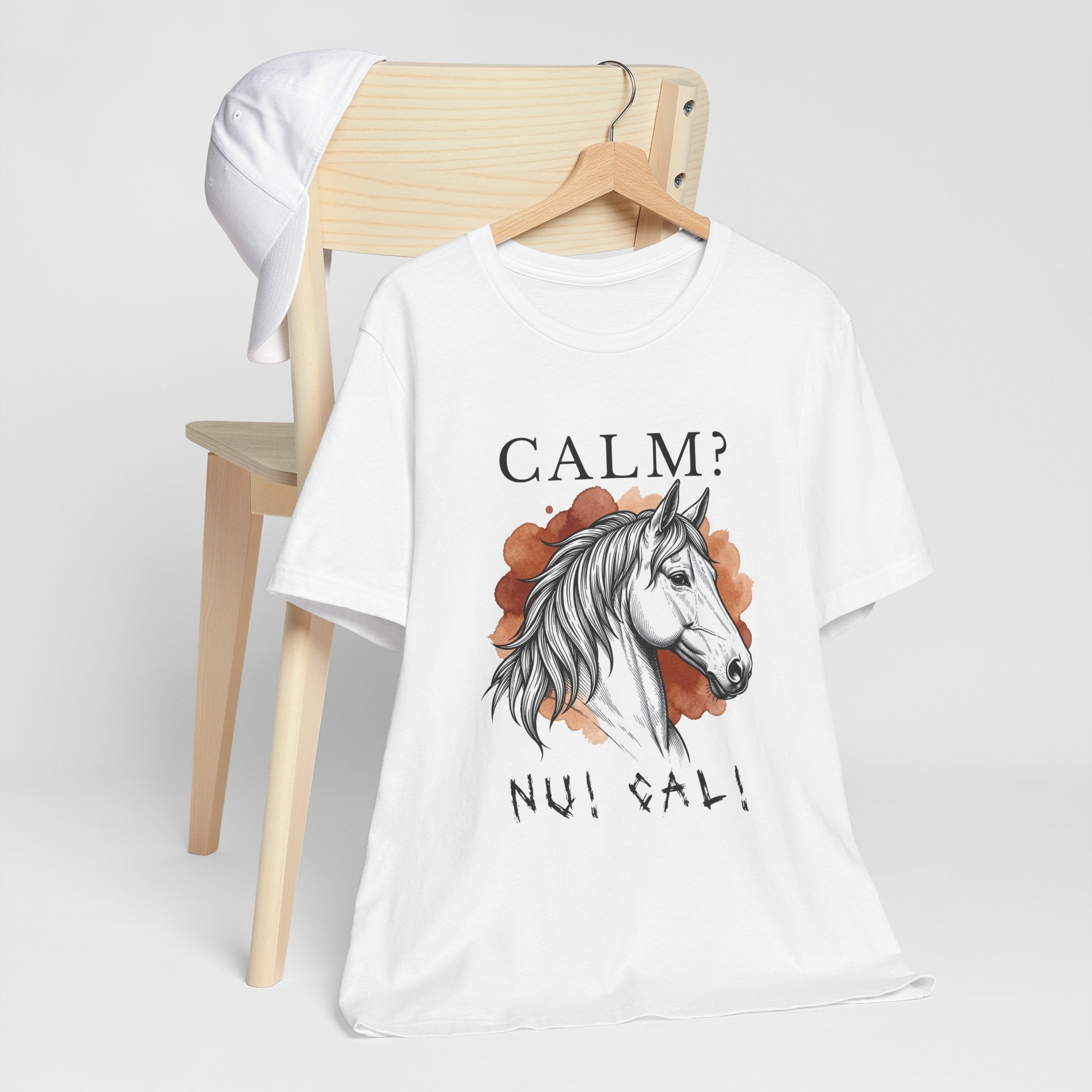 Calm? Nah! Horse Graphic Tee — Funny Equestrian T-Shirt