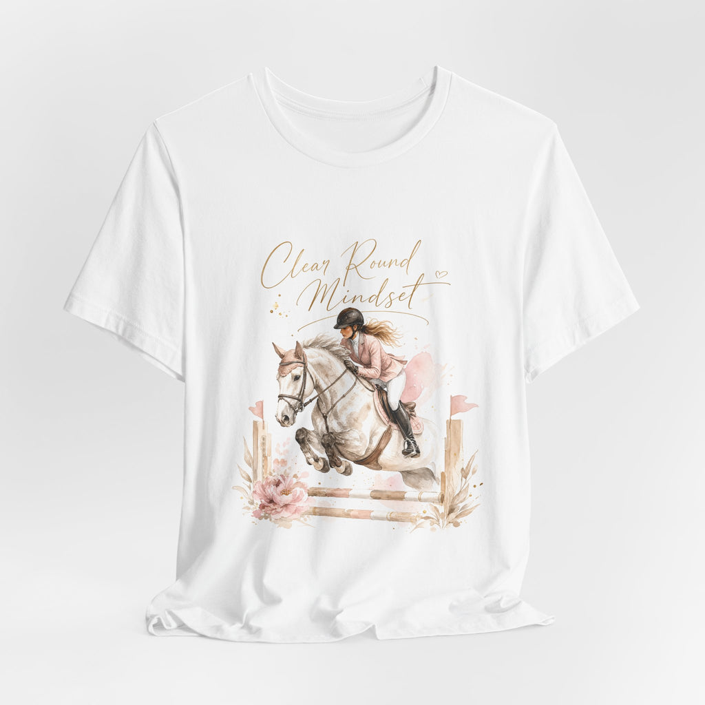 Tricou motivational cu cai 'Clean Round Mindset'