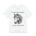 Tricou Amuzant cu Cai 'Nu poți pur și simplu să pleci din grajd'