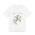 Tricou motivational cu cai 'Born to Jump'