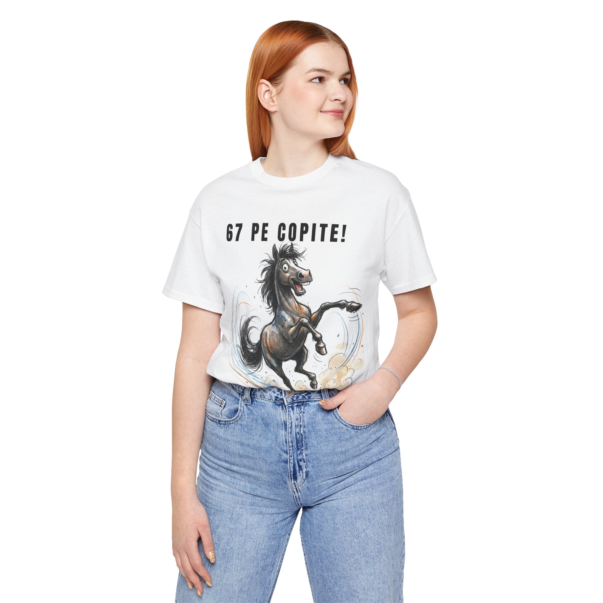Tricou cu cai '67 PE COPITE!'