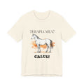 Tricou Amuzant cu Cai 'Terapia Mea? Calul!'