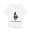 Tricou motivational cu cai 'Discipline Creates Champions'