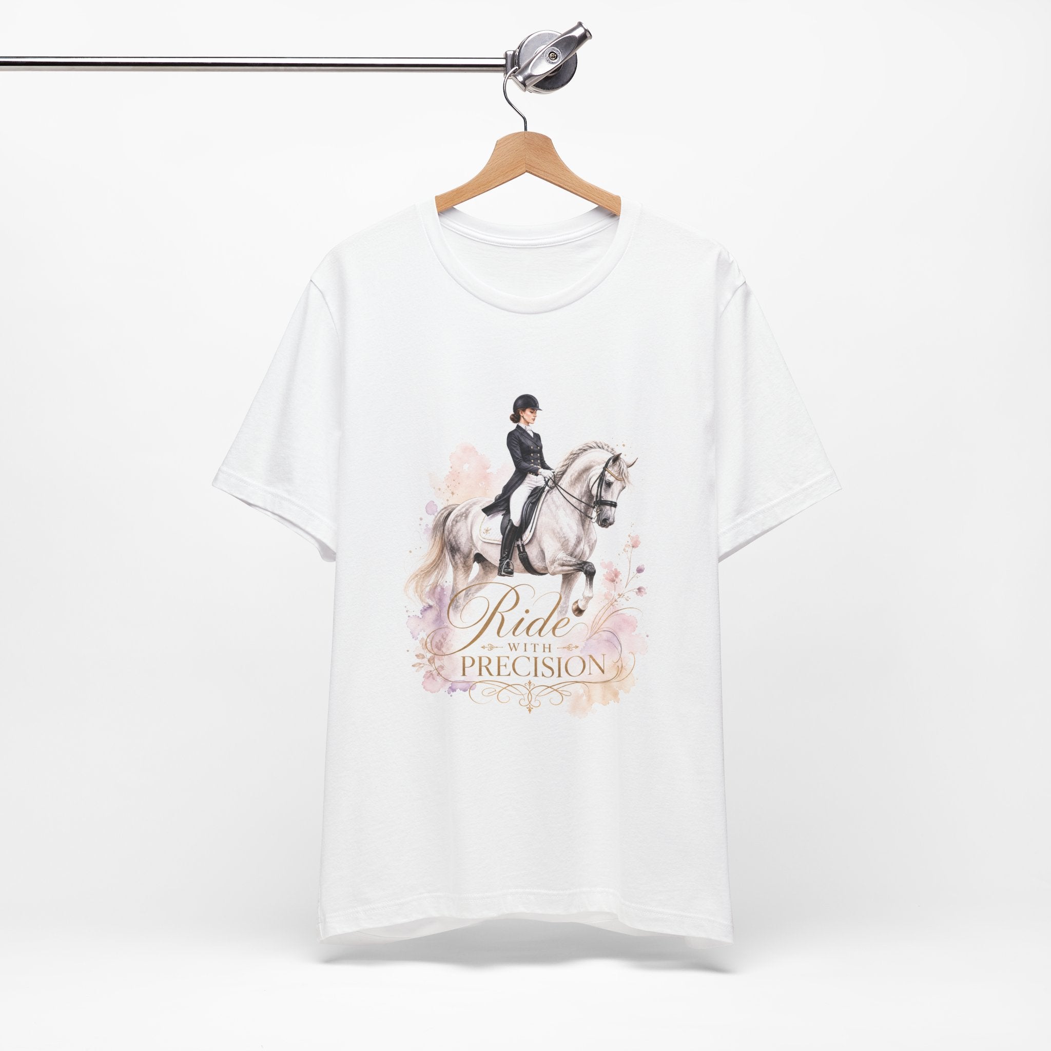 Tricou motivational cu cai 'Ride with Precision'