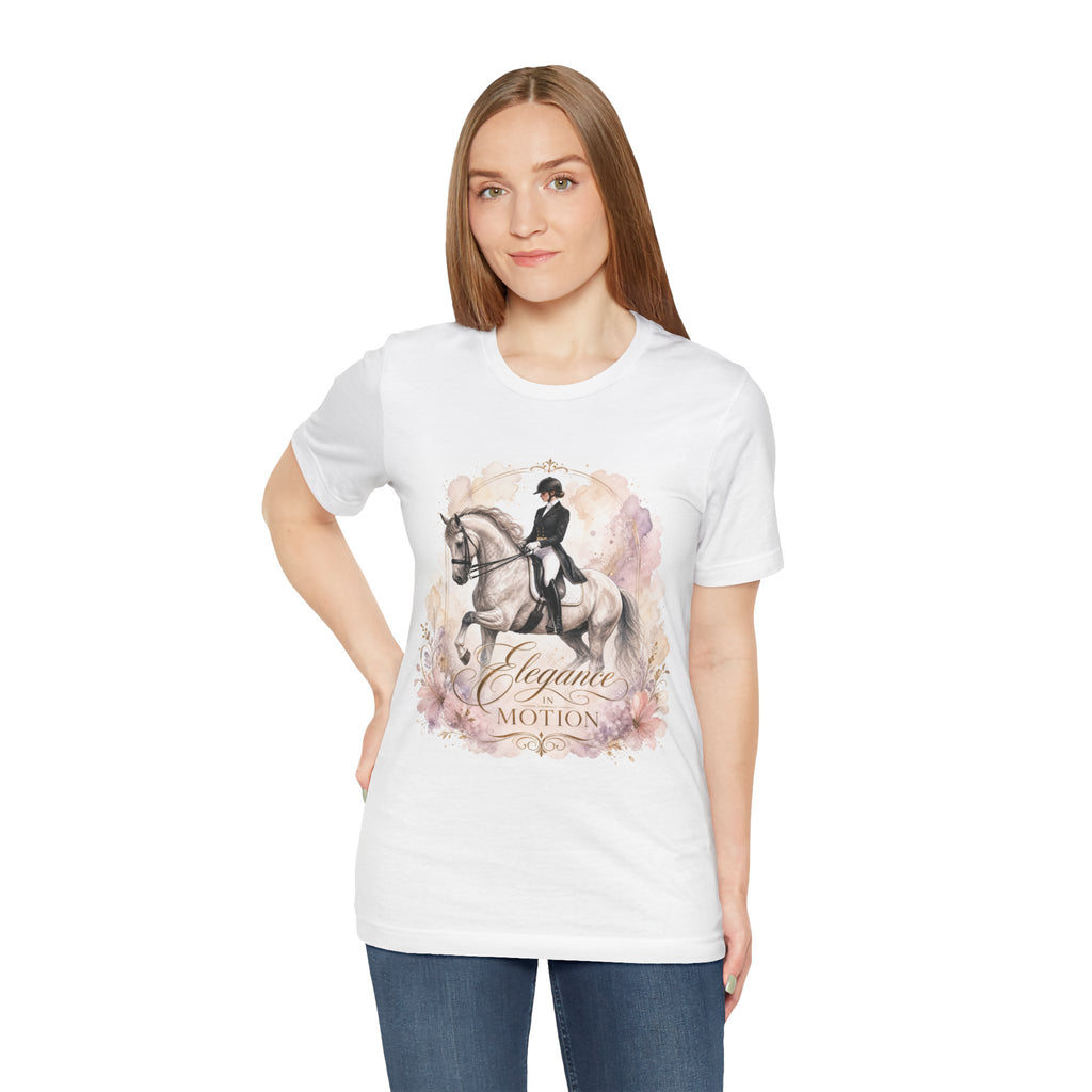 Tricou motivational cu cai 'Elegance in Motion'