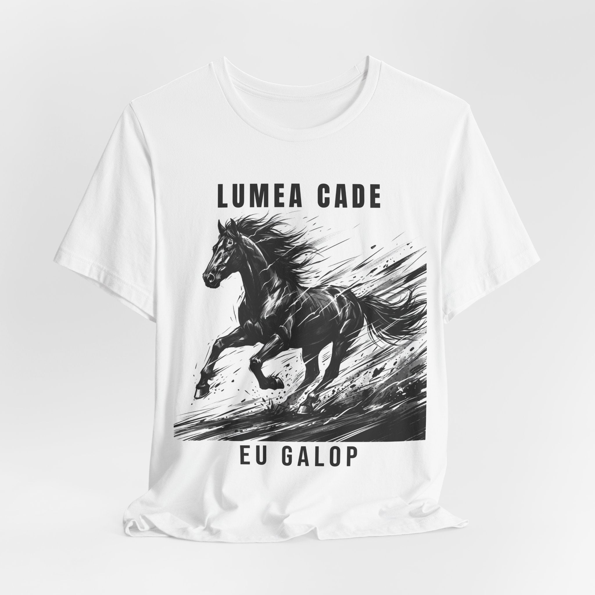 Tricou Edgy 'Lumea Cade Eu Galop'