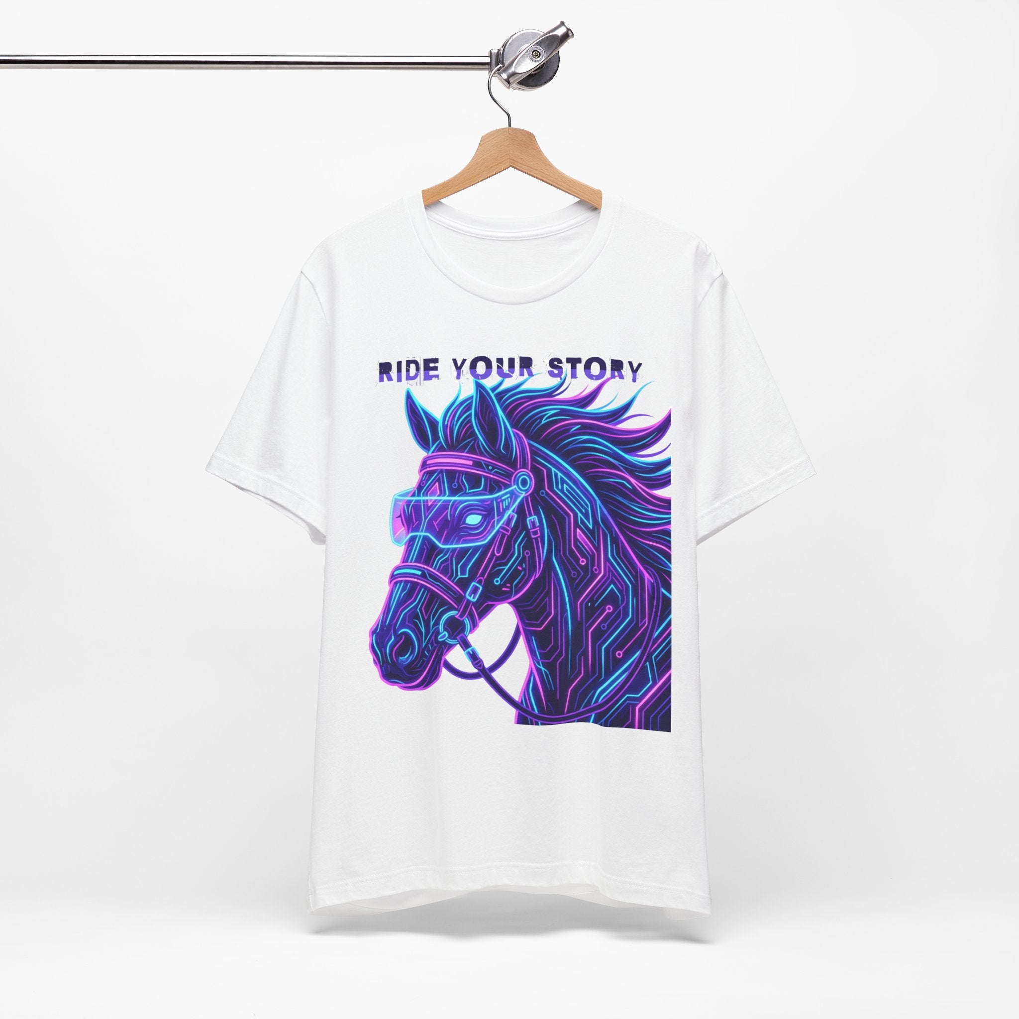 Tricou Amuzant cu Cai 'Ride Your Story'