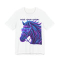Tricou Amuzant cu Cai 'Ride Your Story'
