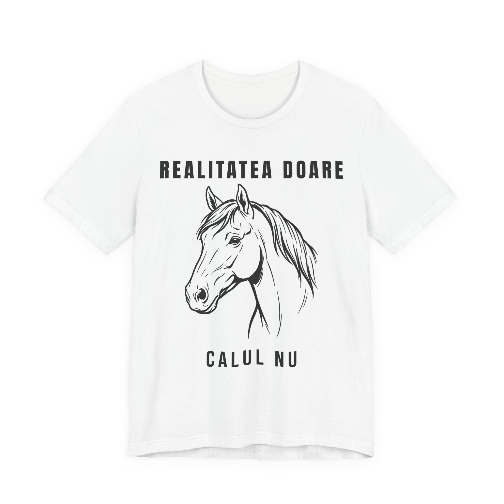 Tricou Edgy cu Cai  'Realitatea Doare Calul Nu'