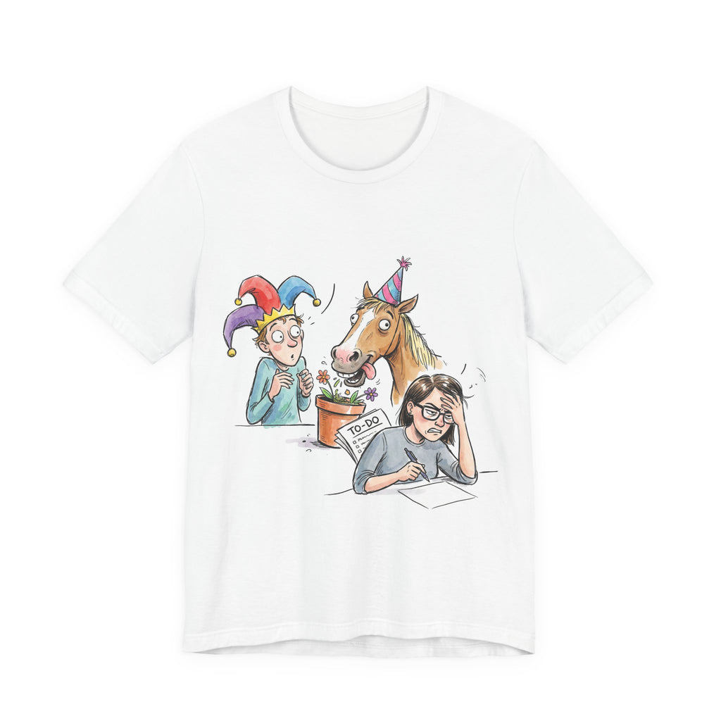 Tricou Amuzant cu Cai 'Cal, eu, responsabilitati'