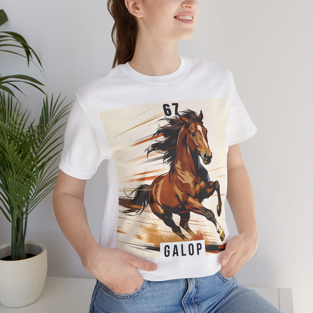 Tricou cu Cai "67 Galop'