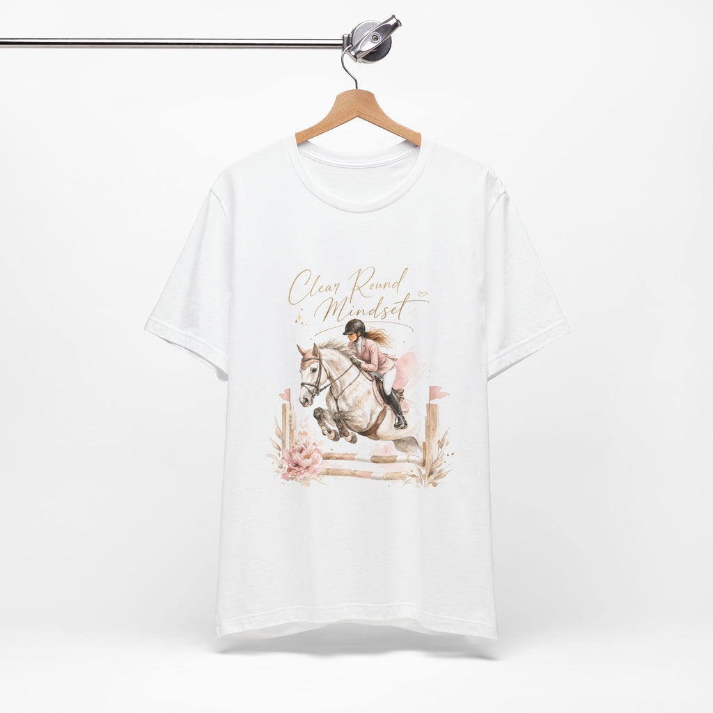Tricou motivational cu cai 'Clean Round Mindset'