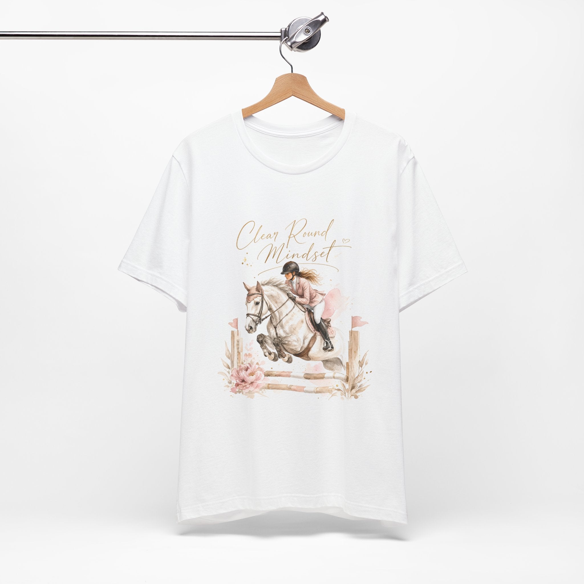 Tricou motivational cu cai 'Clean Round Mindset'